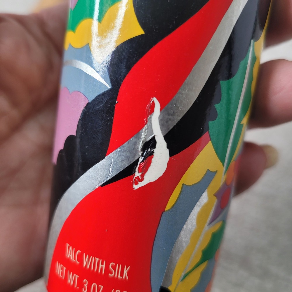 RARE Vintage Prince Matchabelli Cachet Talc with Silk 3 oz 90's Pop Art Design - Picture 9 of 9